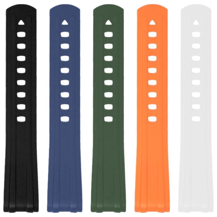 fk24 All Color DASSARI Fitted FKM Rubber Watch Band Strap For Omega Seamaster 20mm